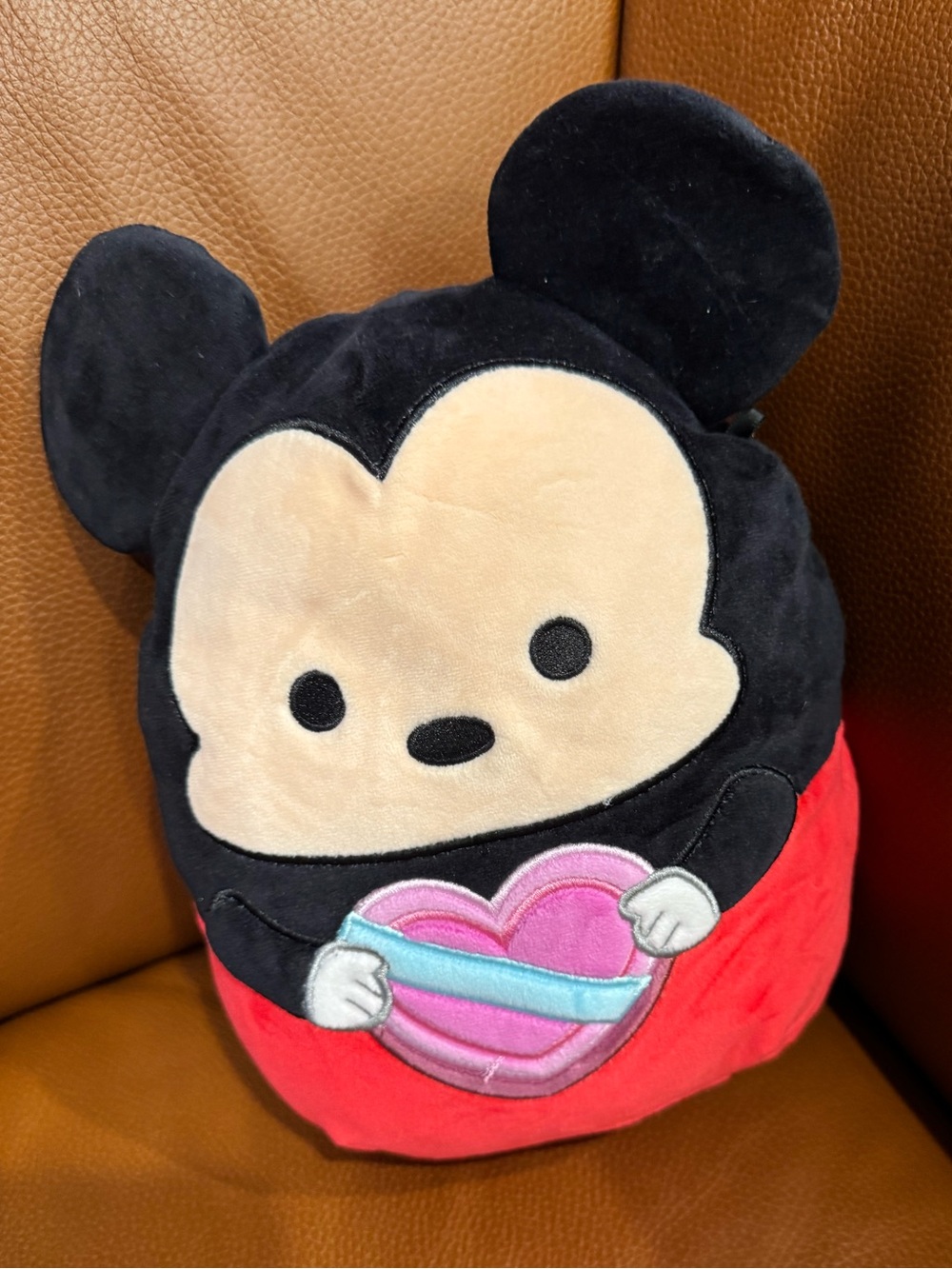 Squishmallows Disney Mickey Mouse Valentine Heart Plush 8”